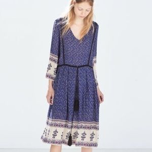 Zara patterned boho dress